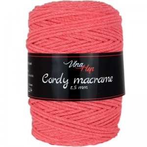 Cordy Macramé šňůra 2,5mm z recyklované bavlny 250g | Jimot