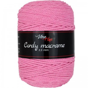 Cordy Macramé šňůra 2,5mm z recyklované bavlny 250g | Jimot