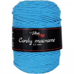 Cordy Macramé šňůra 2,5mm z recyklované bavlny 250g | Jimot