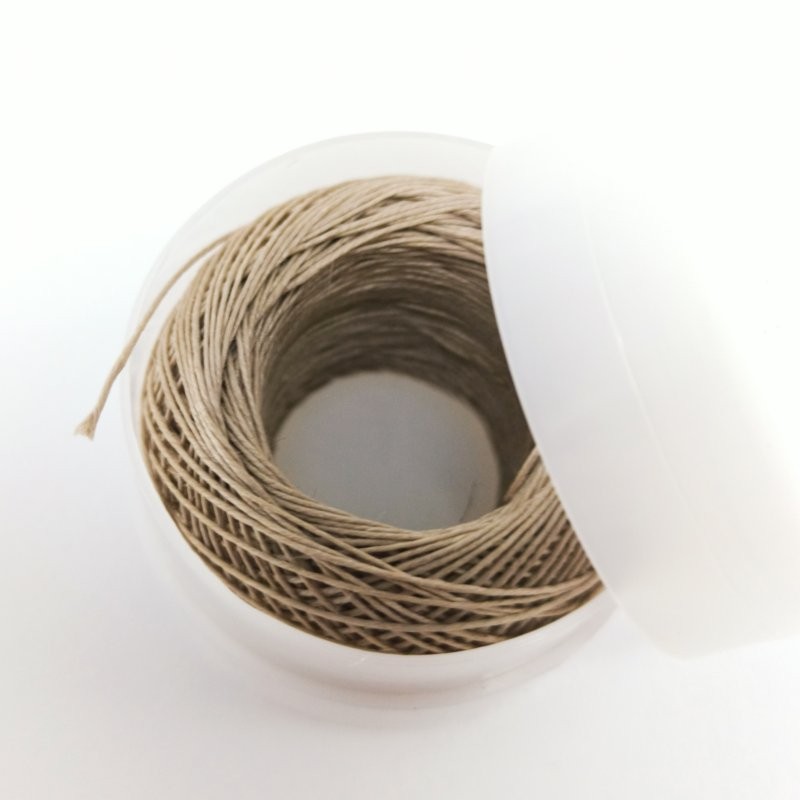 Geglättetes Leinen-Garn 0,3 mm – 100 % Naturleinen mit Beutel | Jimot