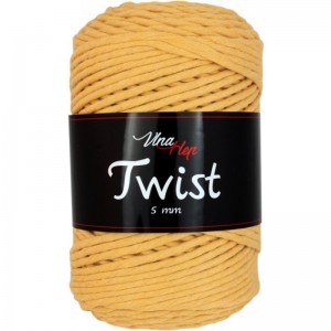 TWIST 5mm - bavlněná šňůra lze rozčesávat | Jimot.cz