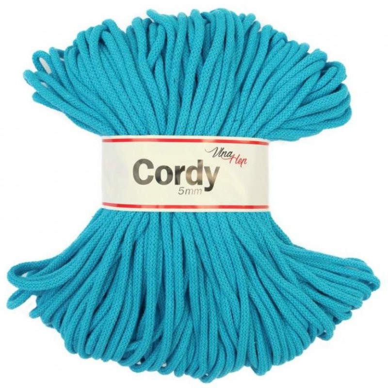 Cordy macrame 5 mm z reciklované bavlny | Jimot.cz