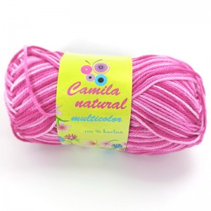 Hochwertiges Baumwollgarn Camila mehrfarbig 50g | Jimot.cz