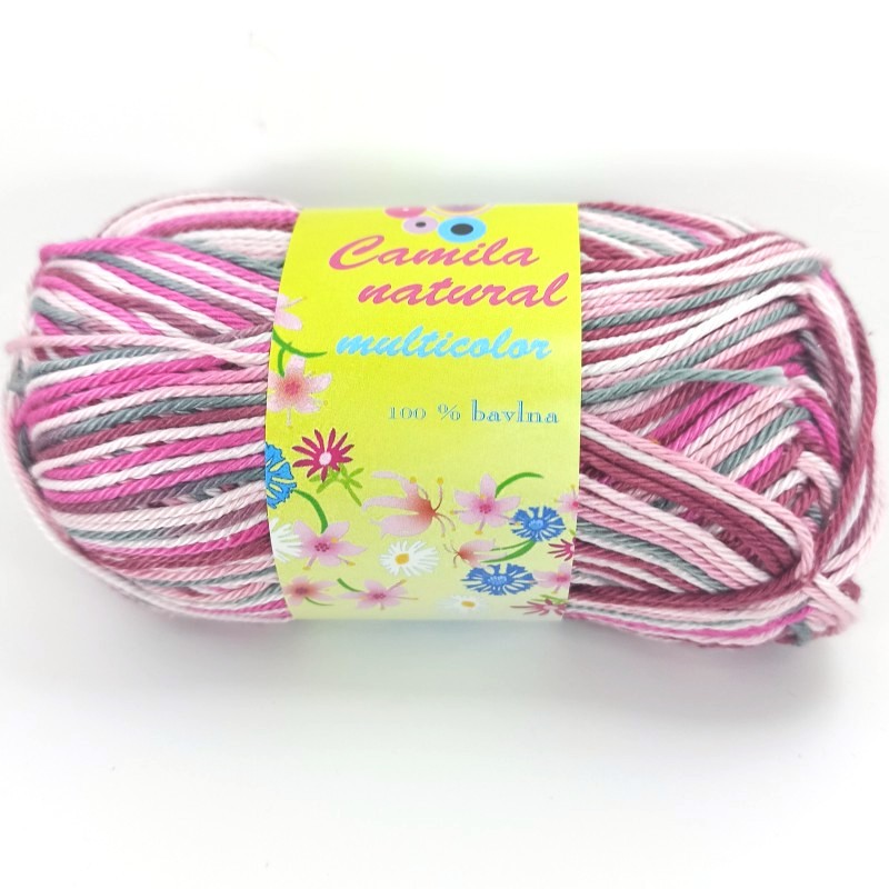 Quality cotton yarn Camila multicolor 50g | Jimot.cz