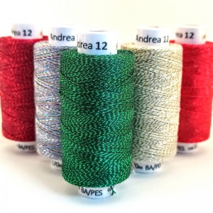 Cotton Threads with Metallic Strip Andrea 12 - 170 m| Jimot.cz