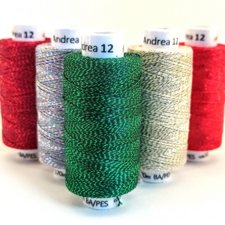 Andrea 12 Metallic Thread – Fine Thread for Lace | Jimot