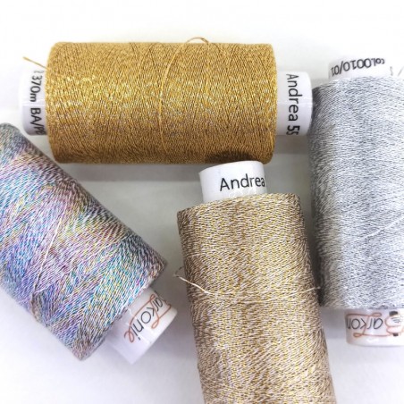 Andrea 55 Metallic Thread for Bobbin Lace and Lace | Jimot