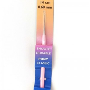 PONY Metall-Häkelhaken mit Kunststoffgriff 14 cm | Jimot