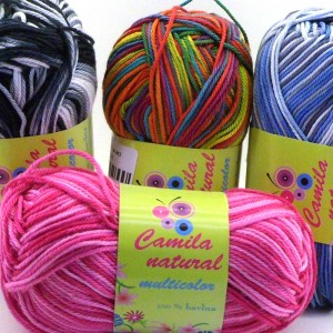 Quality cotton yarn Camila multicolor 50g | Jimot.cz