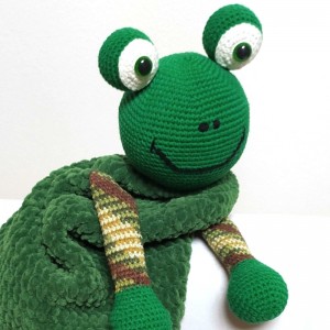 Kvak Pyjama-Fresser: Gehäkelter Frosch - Kreativset | Jimot.cz