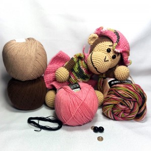 Rudolfina Crochet Monkey Craft Kit | Jimot.cz