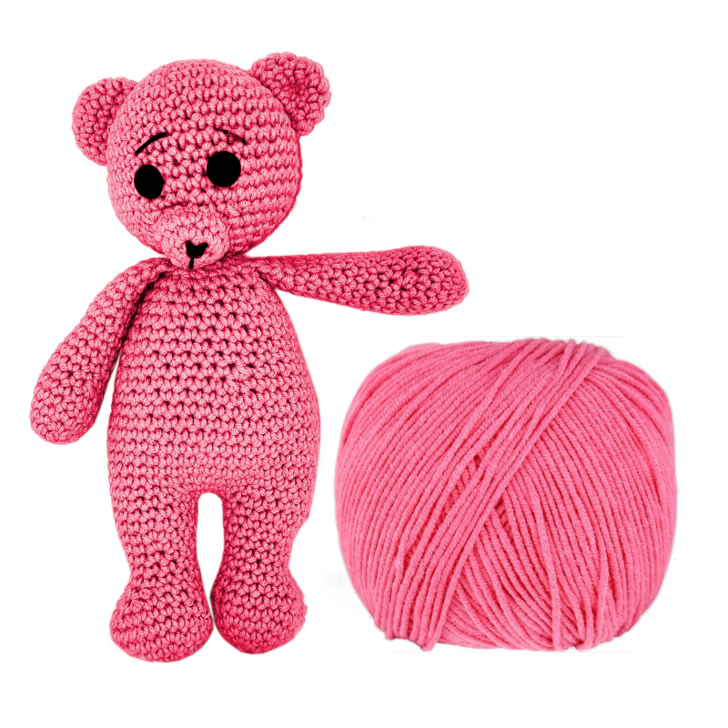 Kreativset zum Basteln eines gehäkelten Teddybären | Jimot.cz