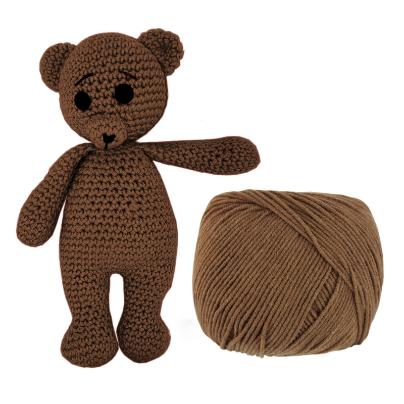 Kreativset zum Basteln eines gehäkelten Teddybären | Jimot.cz