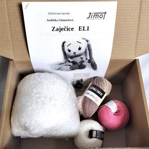 Crocheted Bunny Eli: DIY Plush Toy Kit | Jimot.cz
