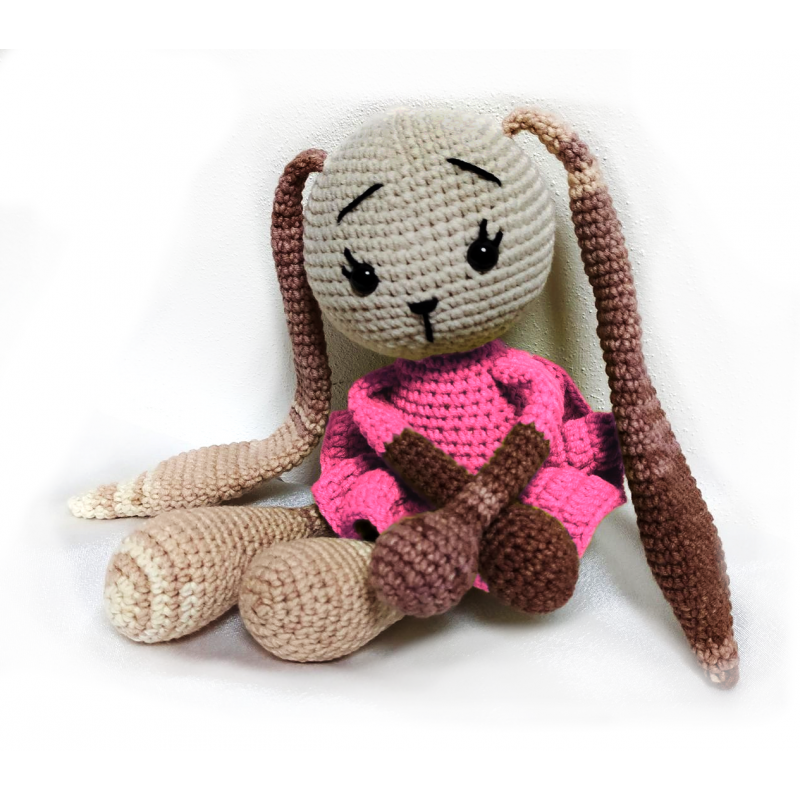 Crocheted Bunny Eli: DIY Plush Toy Kit | Jimot.cz