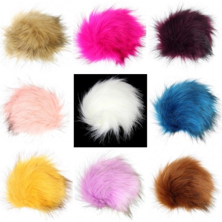 Faux Fur Pom Pom - Soft and Durable Decoration | Jimot