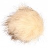 Pompon ze sztucznego futra 16 cm miękki i stylowy | Jimot