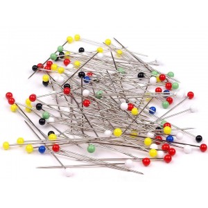 High-Quality Glass Head Pins 0.8x48mm | Jimot