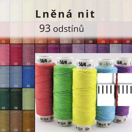 Lněné nitě Nel 50/4 - Barkonie