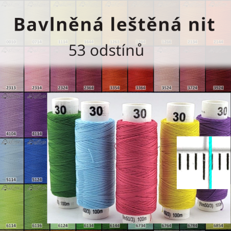 Polished Cotton Thread - 53 Colours | Jimot.cz