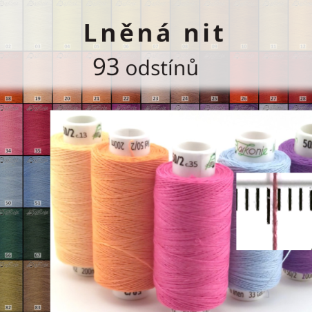 Linen threads 50/2 - Hand sewing, bobbins | Jimot.cz
