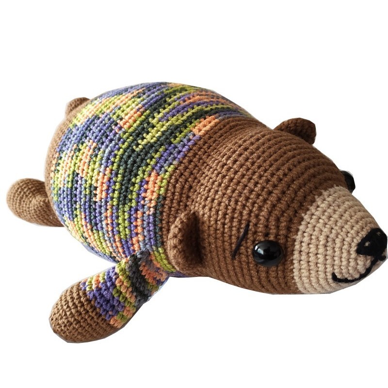 Kreativset zum Basteln eines gehäkelten Teddybären | Jimot.cz