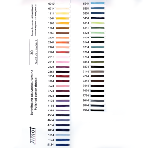 Polished Cotton Thread - 53 Colours | Jimot.cz