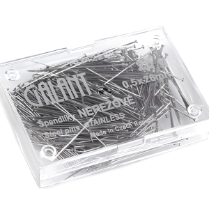 High-quality nickel-plated all-metal pin 0.6x34 mm 220 pcs | Jimot.cz