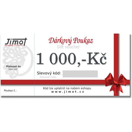 Gift voucher - For handmade crafts | Jimot.cz