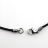 Leather necklace, stainless steel ends | Jimot.cz