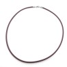 Leather necklace, stainless steel ends | Jimot.cz