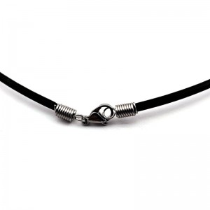 Rubber necklace – stainless steel ends | Jimot.cz