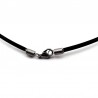 Rubber necklace – stainless steel ends | Jimot.cz