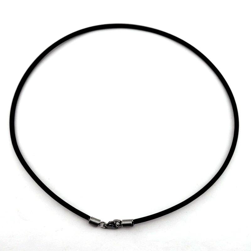 Rubber necklace – stainless steel ends | Jimot.cz