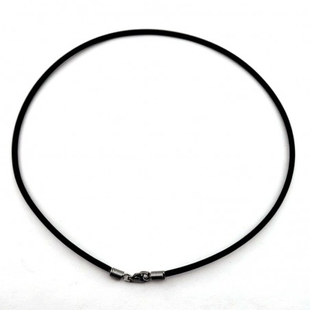 Rubber necklace – stainless steel ends | Jimot.cz