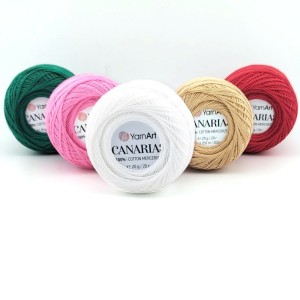 Crochet yarn Canarias – 100% mercerized cotton | Jimot
