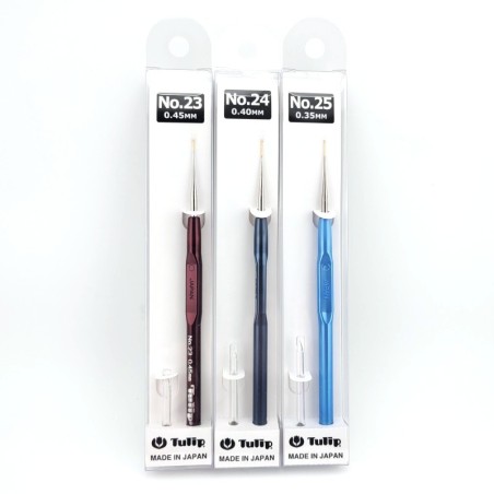 Tulip Crochet Hooks No. 23–25 for Fine Work | Jimot