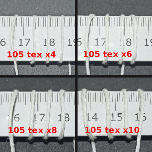 Lněná nit 105 Tex x4-10