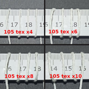 Lněná nit 105 Tex x4-10