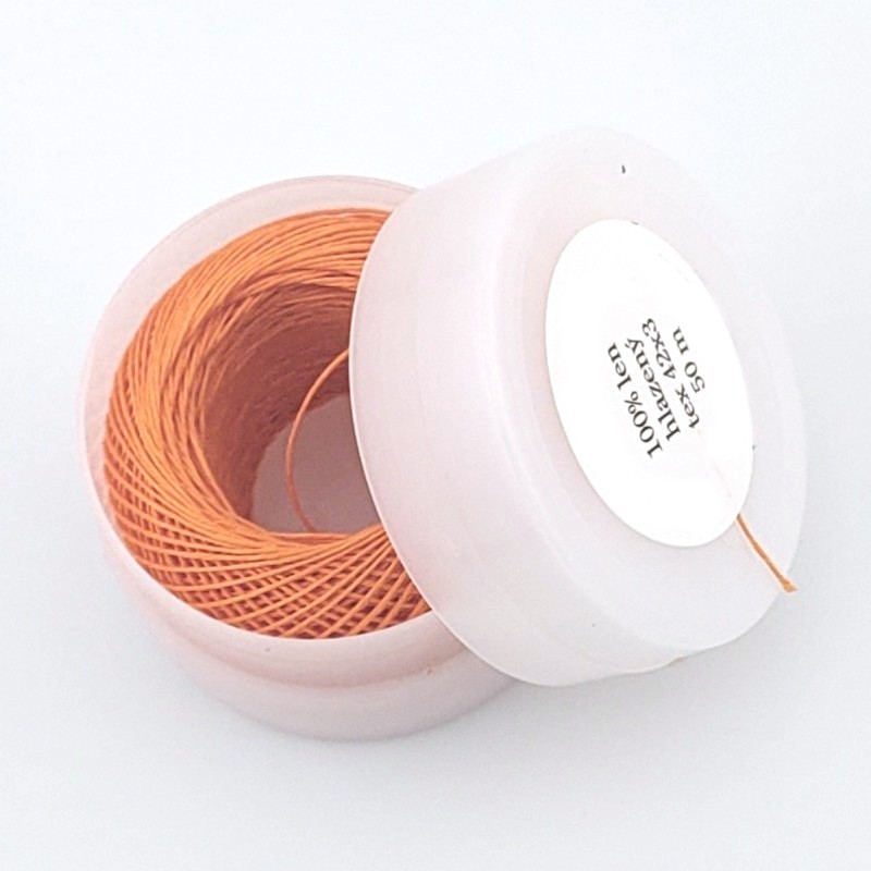 Glattes Leinenband 0,3 mm – 100 % Leinen mit Hülle | Jimot.cz