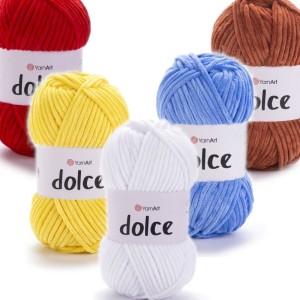 Dolce Chenille Yarn 100g/120m (Dolphin Baby Alternative) | Jimot