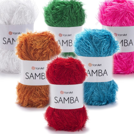 Samba Glanz-Fransen-Garn mit langem Flor | Jimot