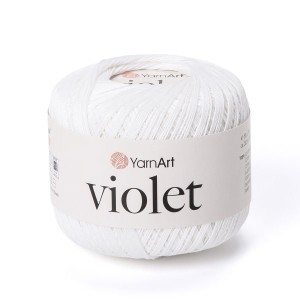 Violet – mercerovaná bavlněná příze 50 g | Jimot