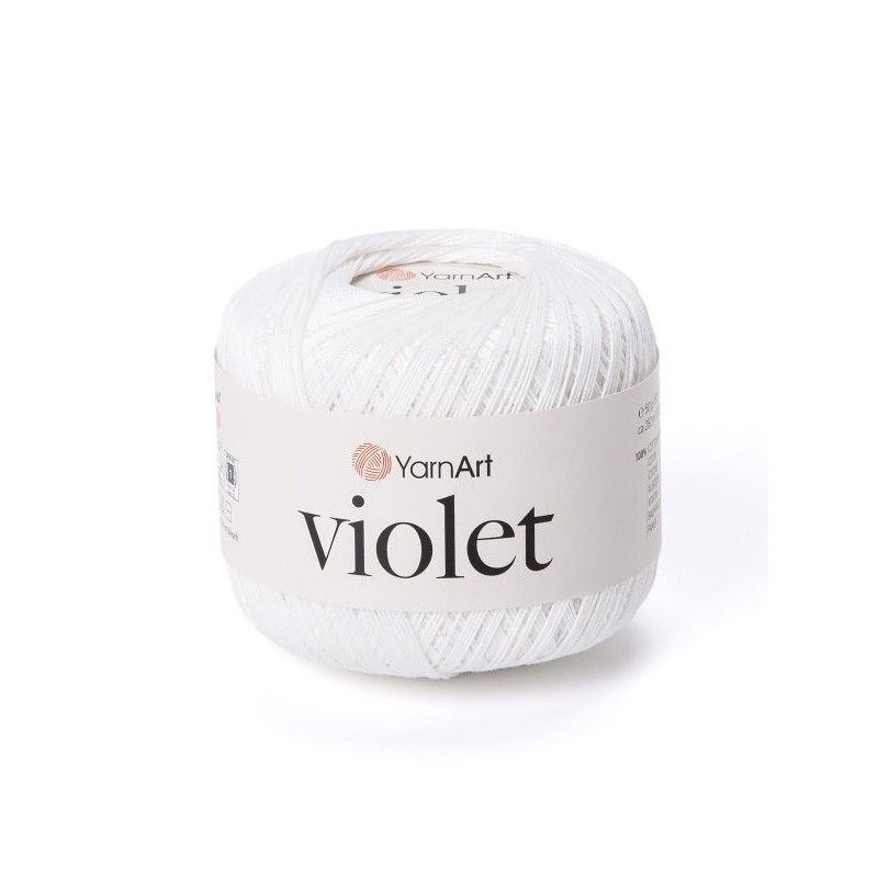 Violet - Mercerised Cotton Yarn 50g | Jimot