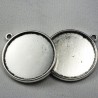Doppelseitige Metallfassung 25 mm für Anhänger | Jimot.cz