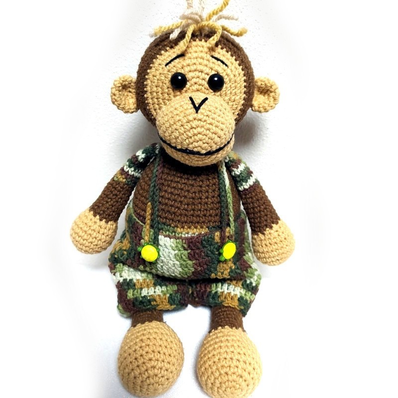 Crochet Monkey Rudolf Junior Pattern CZ | Jimot.cz