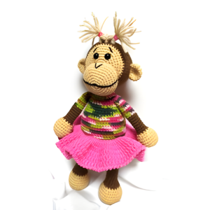 Rudolfína Monkey Crochet Pattern | Jimot.cz