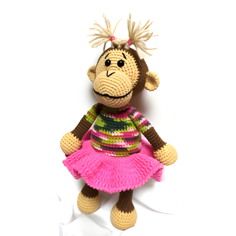 Rudolfína Monkey Crochet Pattern | Jimot.cz