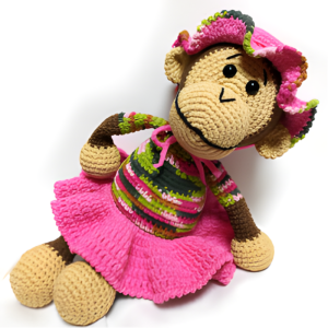 Rudolfína Monkey Crochet Pattern | Jimot.cz