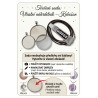 Kabochon Set 25 mm – Glas, Fassung, Kunstleder & E6000 Kleber